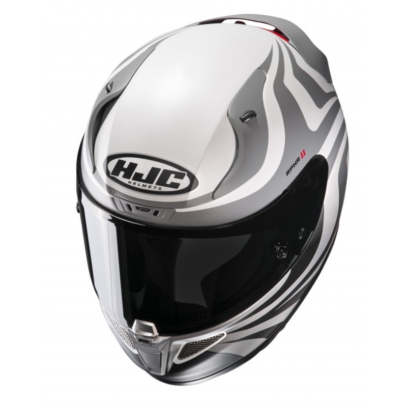 Beépített motoros sisak HJC RPHA 11 Eldon MC10SF fehér-szürke