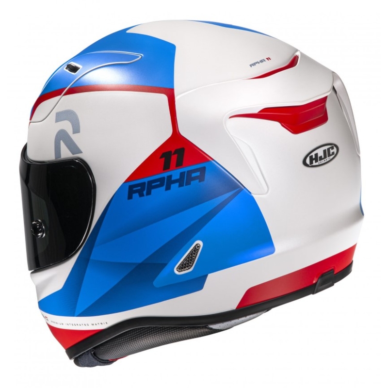 Beépített motoros sisak HJC RPHA 11 Texen MC21SF kék-piros-fehér kiárusítás