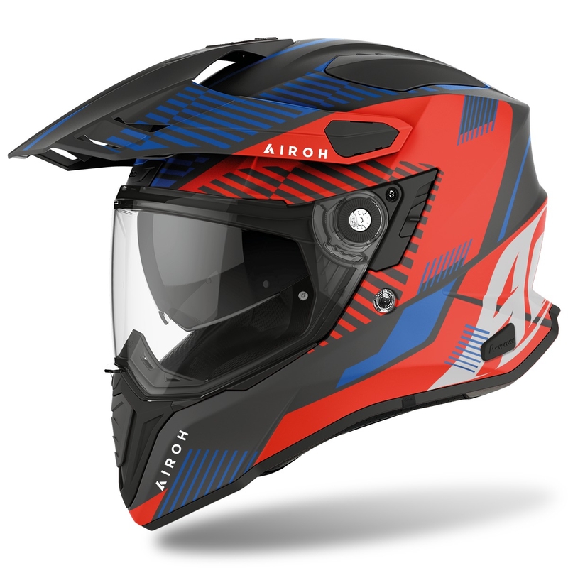 Enduro sisak Airoh Commander Boost 2022 kék-piros matt