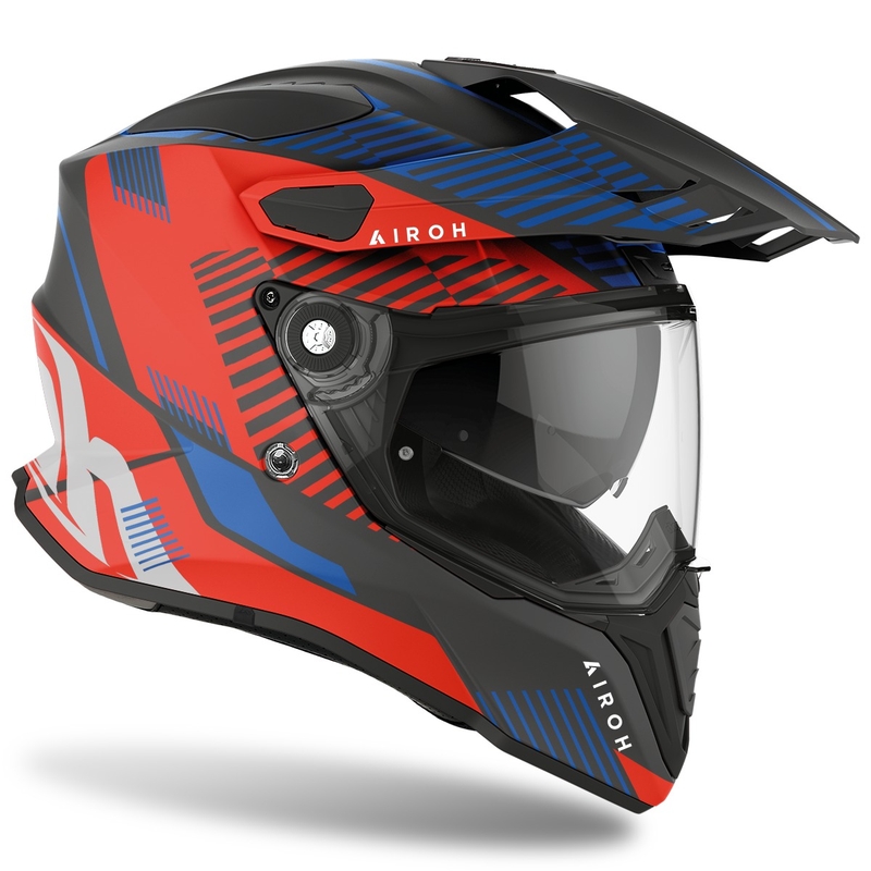 Enduro sisak Airoh Commander Boost 2022 kék-piros matt