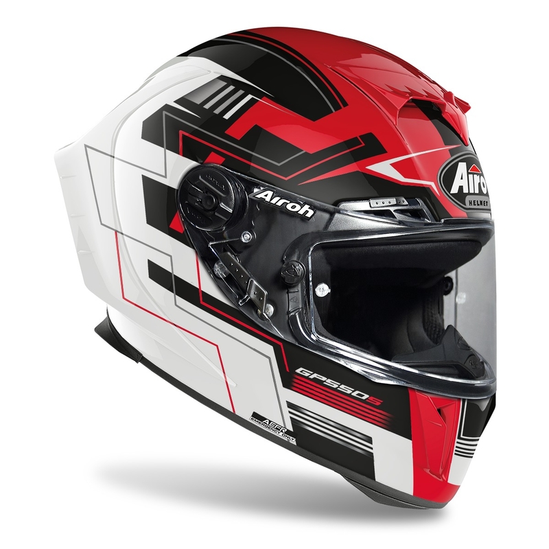 Integrált motorkerékpár sisak Airoh GP550 S Challenge 2022 piros fényes