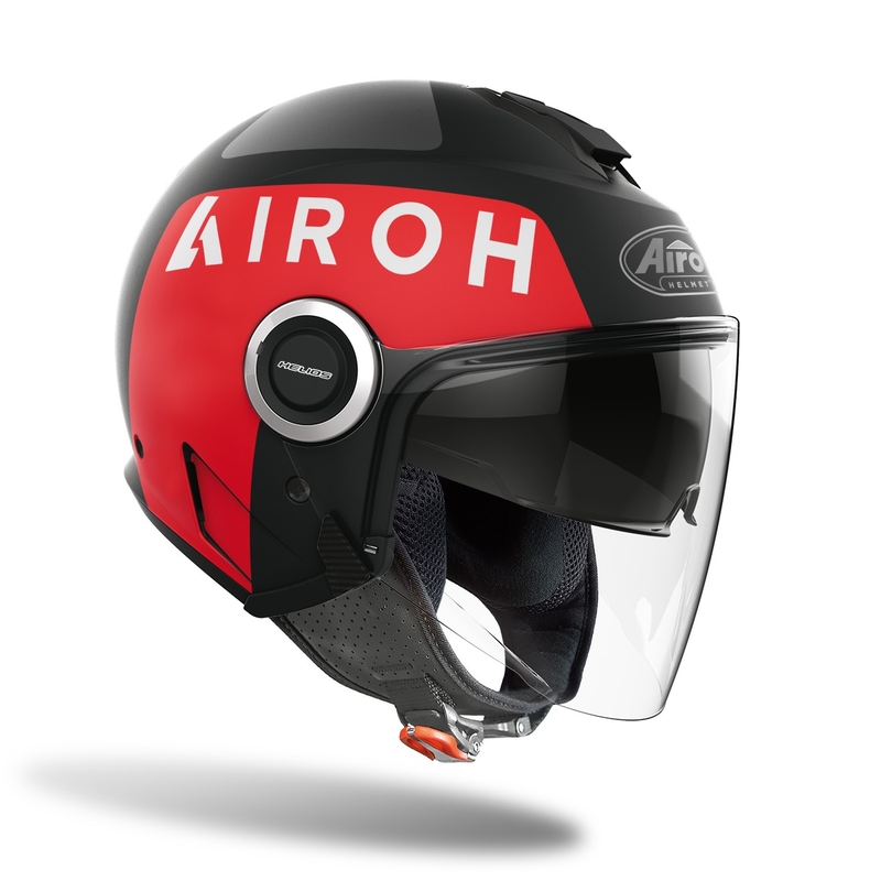 Airoh Helios Up 2022 Nyitott motoros sisak piros-fekete