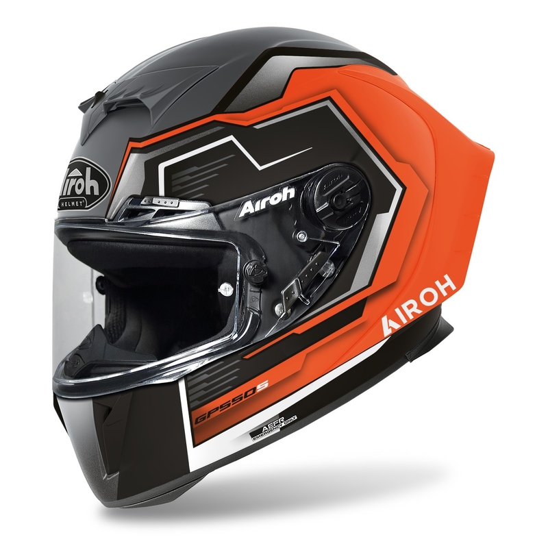 Integrált motoros sisak Airoh GP550 S Rush 2022 fluo narancs matt kiárusítás