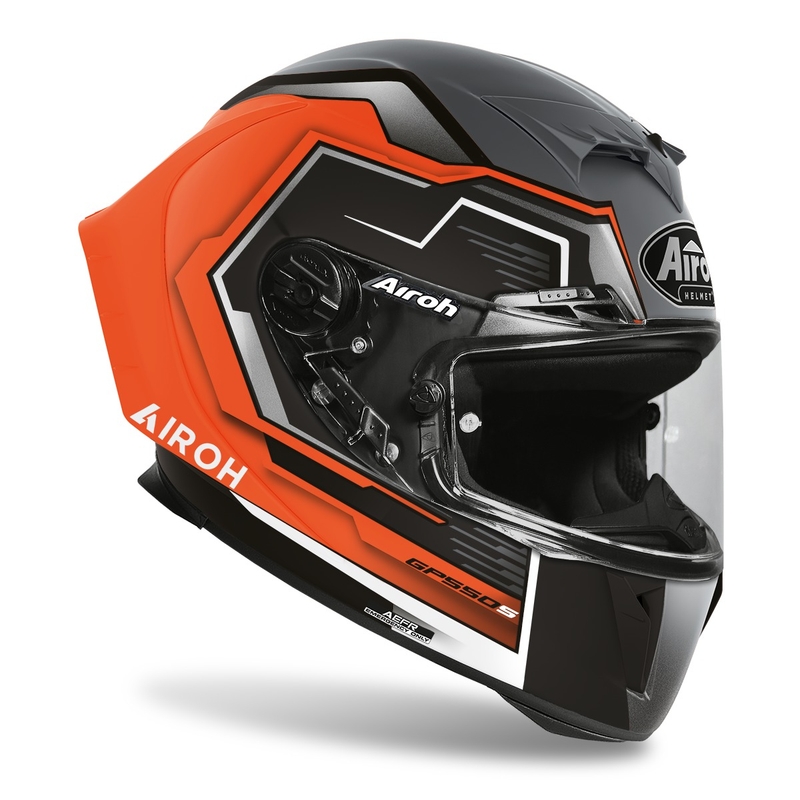 Integrált motoros sisak Airoh GP550 S Rush 2022 fluo narancs matt kiárusítás