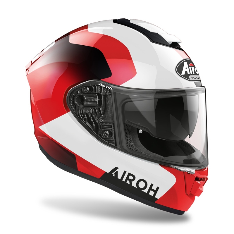 Beépített motorkerékpár sisak Airoh ST.501 Dock 2022 piros fényes kiárusítás