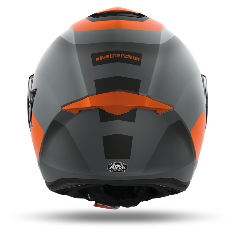 Beépített motoros sisak Airoh ST.501 Dock 2022 narancssárga matt kiárusítás