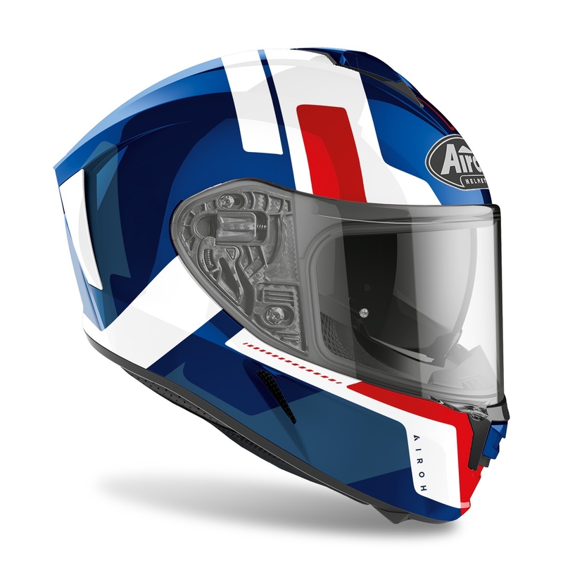 Integrált motorkerékpár sisak Airoh Spark Shogun 2022 kék-piros fényes kiárusítás