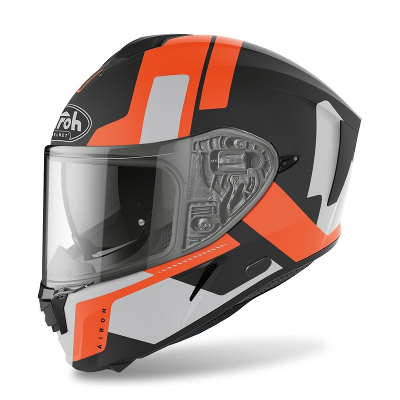Integrált motoros sisak Airoh Spark Shogun 2022 narancssárga matt kiárusítás