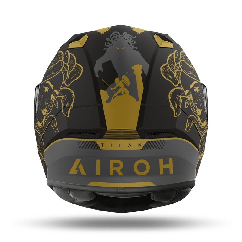Integrált motoros sisak Airoh Valor Titan 2022 fekete-arany matt