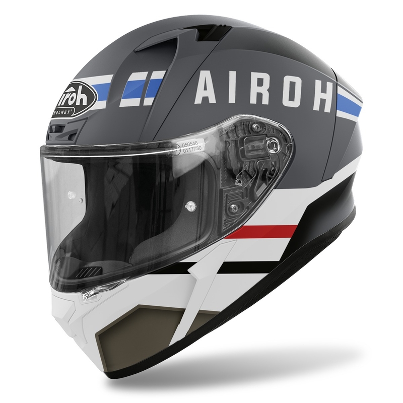 Integrált motorkerékpár sisak Airoh Valor Craft 2022 fehér-szürke matt