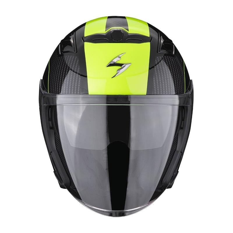 Nyitott sisak Scorpion EXO-230 Condor fekete-fluo sárga