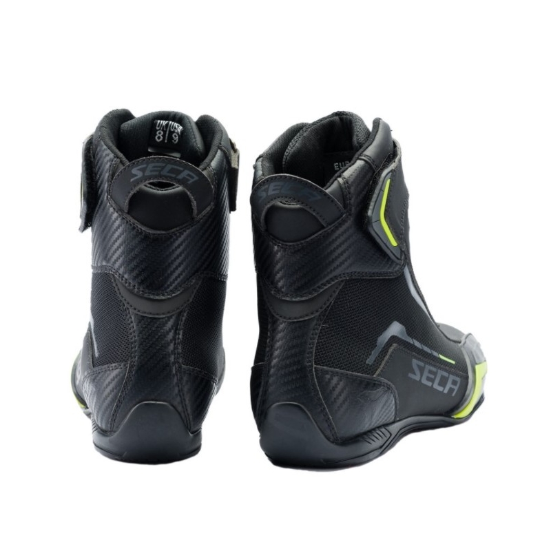 SECA Apex Evo motoros cipő fekete-fluo sárga kiárusítás