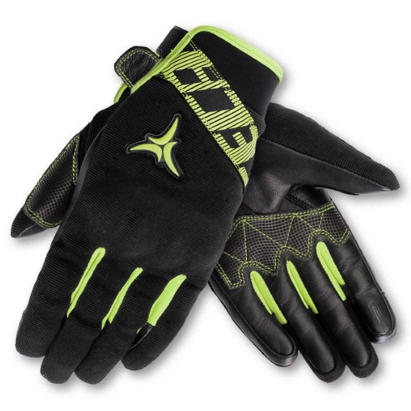 SECA X-Stretch fekete-sárga Fluo motorkerékpár kesztyű kiárusítás