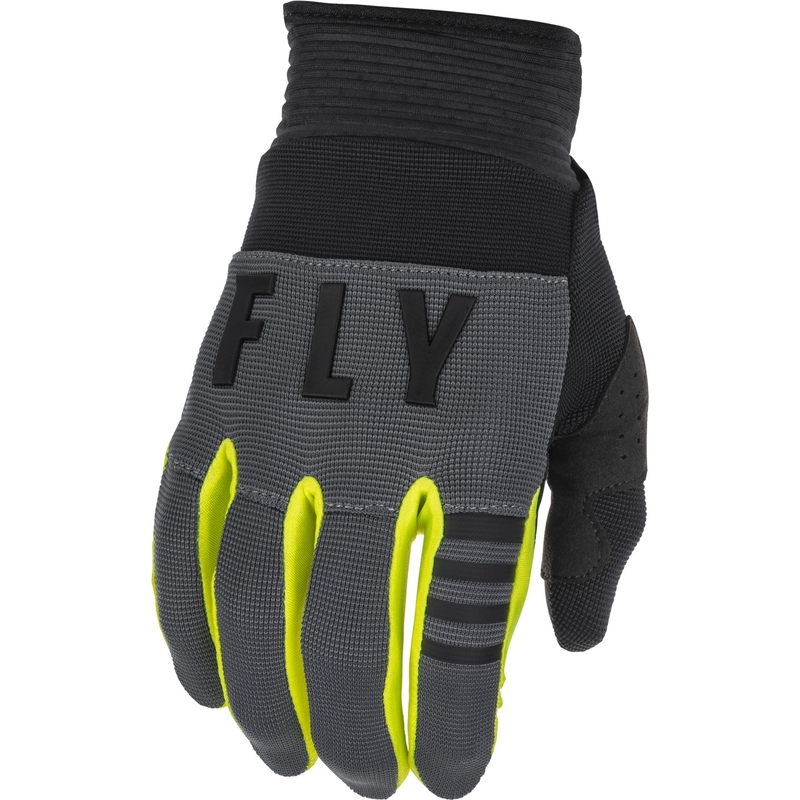 Motocross kesztyű FLY Racing F-16 2022 fekete-szürke-fluo sárga