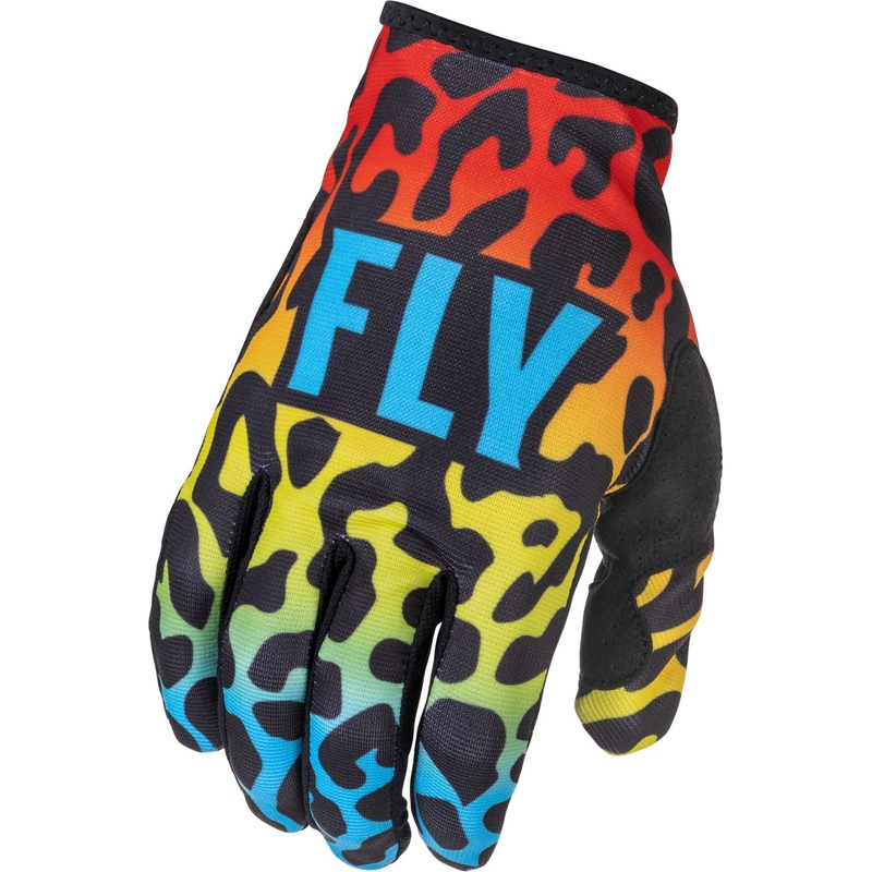 Motocross kesztyű FLY Racing Lite SE 2022 piros-sárga-kék kiárusítás
