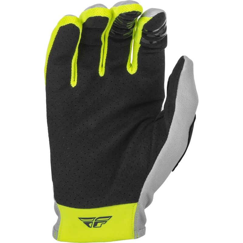 Motocross Kesztyű FLY Racing Lite 2022 szürke-kék-fluo sárga