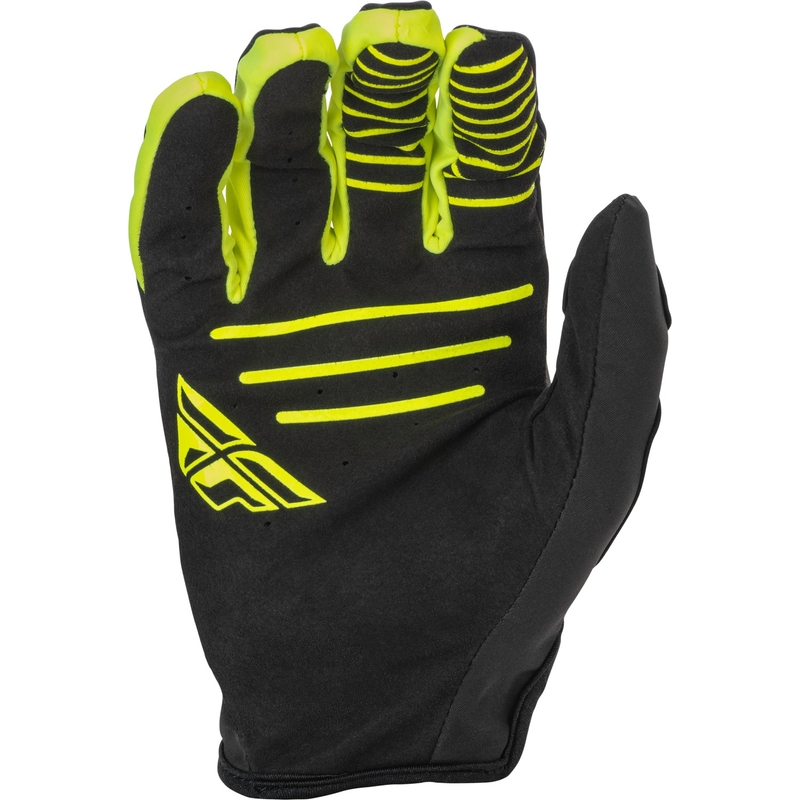 Motocross kesztyű FLY Racing Szélálló fekete-fluo sárga