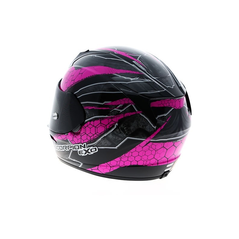 Motorkerékpár integrált sisak Scorpion EXO-410 Rad fekete-rózsaszín