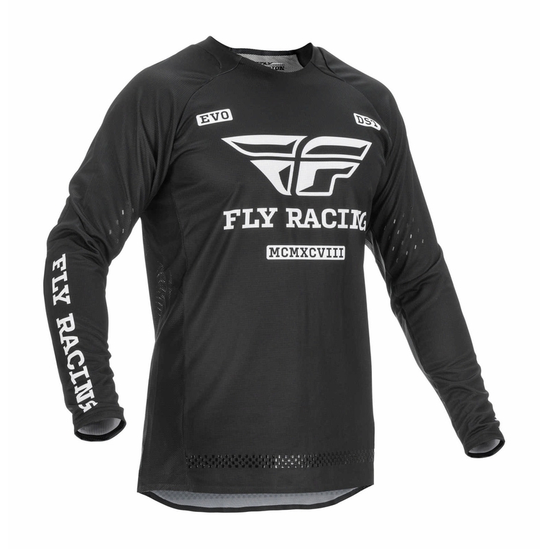 Motocross mez FLY Racing Evolution DST 2022 fekete-fehér