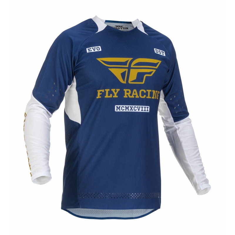Motocross mez FLY Racing Evolution DST 2022 kék-arany-fehér