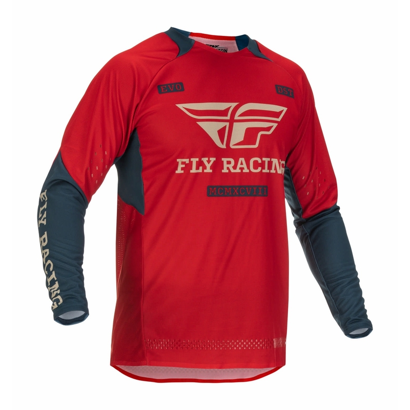 Motocross mez FLY Racing Evolution DST 2022 piros-szürke