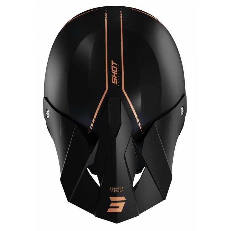 Motocross sisak Shot Furious Raw 3.0 fekete-bronz