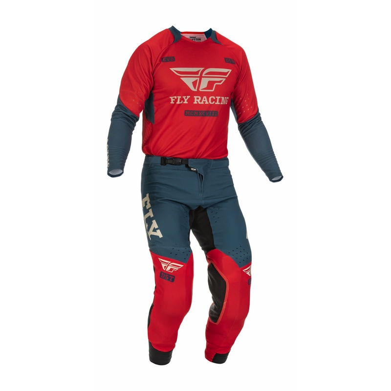 Motocross nadrág FLY Racing Evolution DST 2022 piros-szürke
