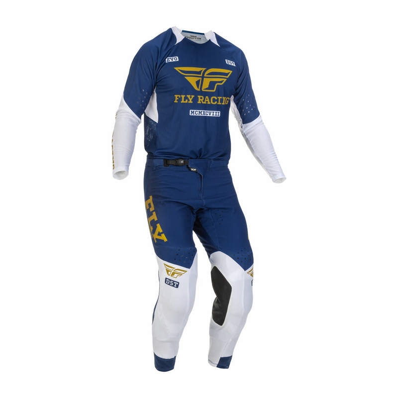 Motocross Pants FLY Racing Evolution DST 2022 Kék-fehér-arany