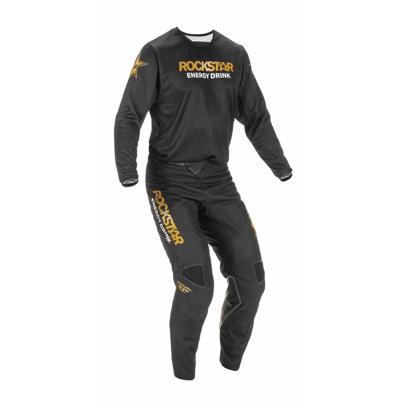 Motocross Pants FLY Racing Kinetic Rockstar 2022 Arany-Fekete kiárusítás