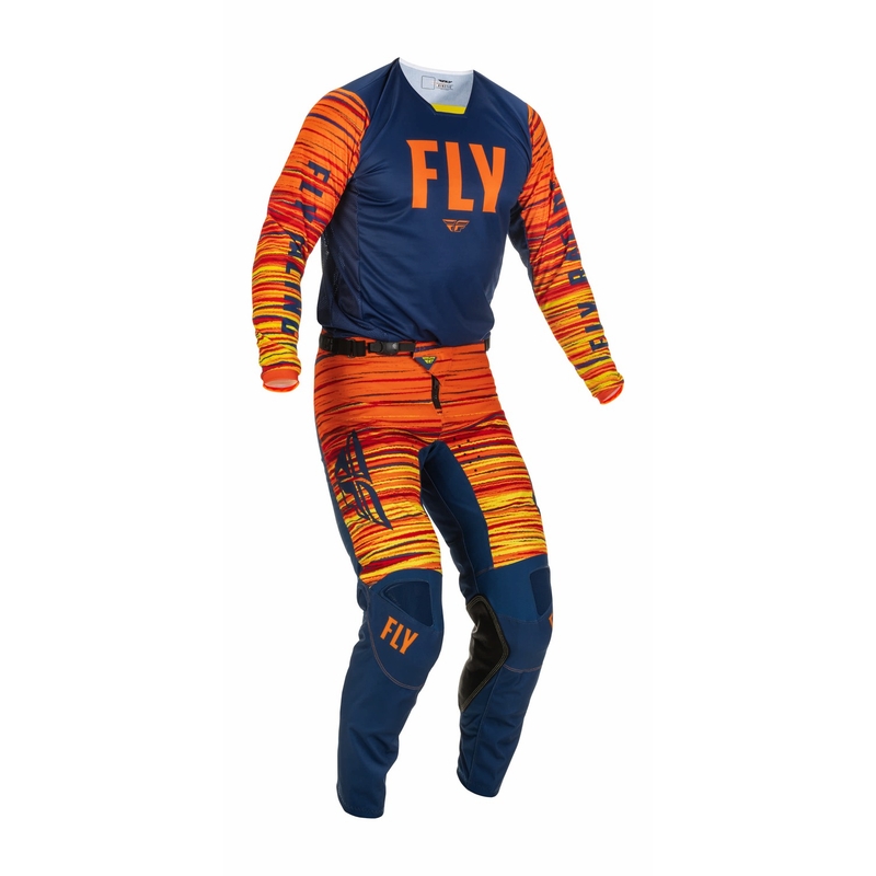 Motocross Pants FLY Racing Kinetic Wawe 2022 kék-narancssárga