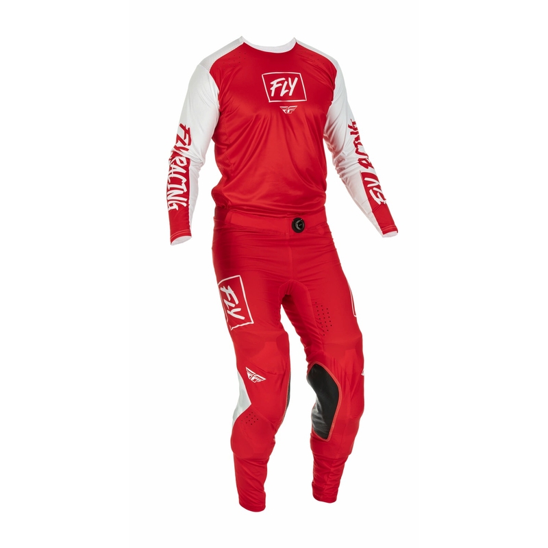 Motocross nadrág FLY Racing Lite 2022 fehér-piros