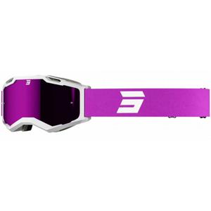 Motocross szemüveg Shot Iris 2.0 Tech fehér-rózsaszín