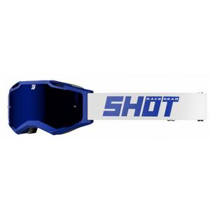 Shot Iris 2.0 Solid motocross szemüveg fehér-kék