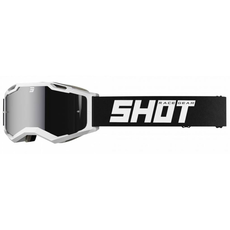 Shot Iris 2.0 Solid motocross szemüveg fekete-fehér