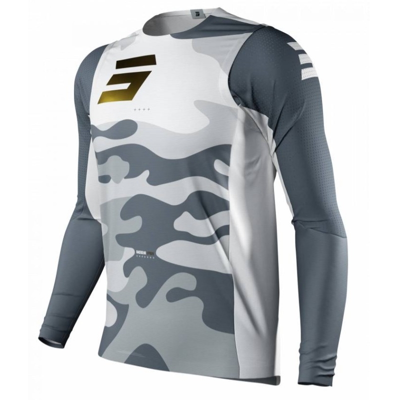 Lövés Aerolite Prime motocross mez fehér-szürke