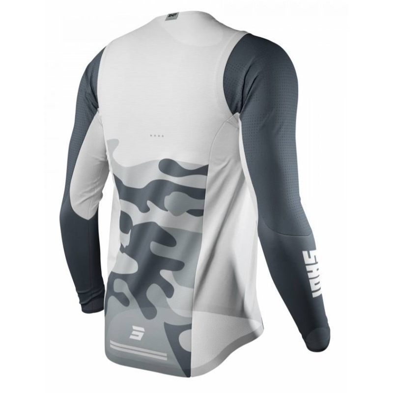 Lövés Aerolite Prime motocross mez fehér-szürke