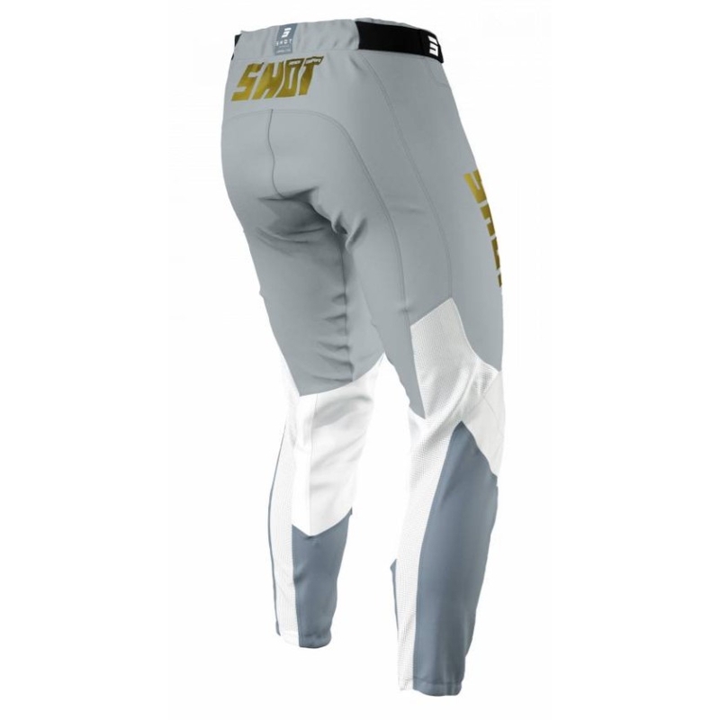Motocross nadrág Lövés Aerolit Prime fehérszürke