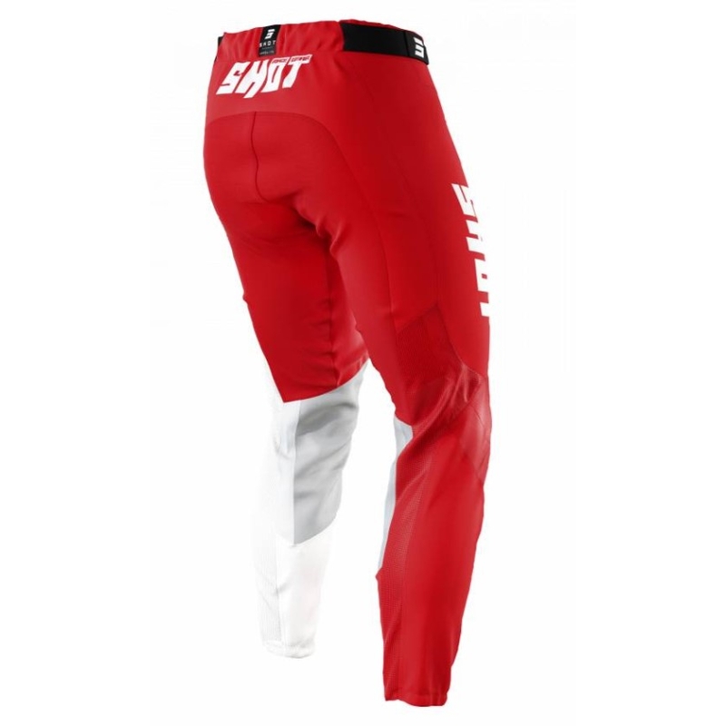 Motocross nadrág Lőtt aerolit gradiens fehér-piros