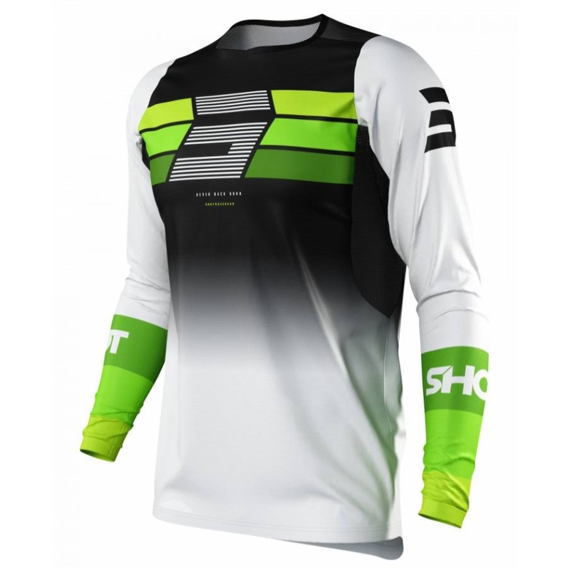 Shot Contact Story Motocross Jersey fekete-fehér-zöld kiárusítás