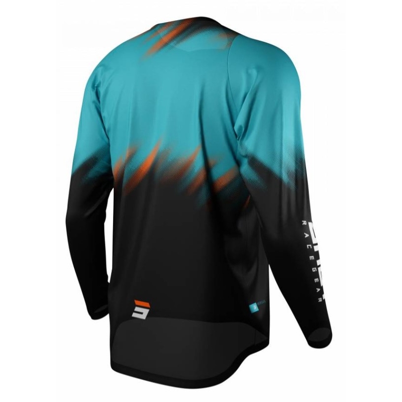 Lövés Devo Motocross Jersey versus fekete-türkiz kiárusítás