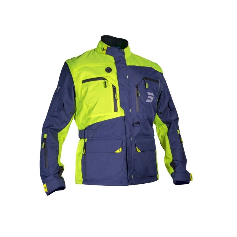 Shot Racetech motoros textilkabát kék-fluo sárga