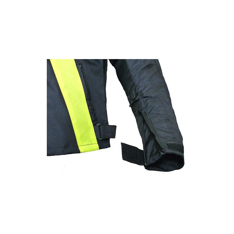 Kabát moto RSA ST-01 fekete-fluo sárga - II.class