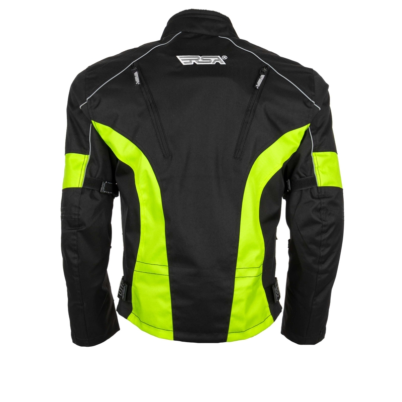 Kabát moto RSA ST-01 fekete-fluo sárga - II.class