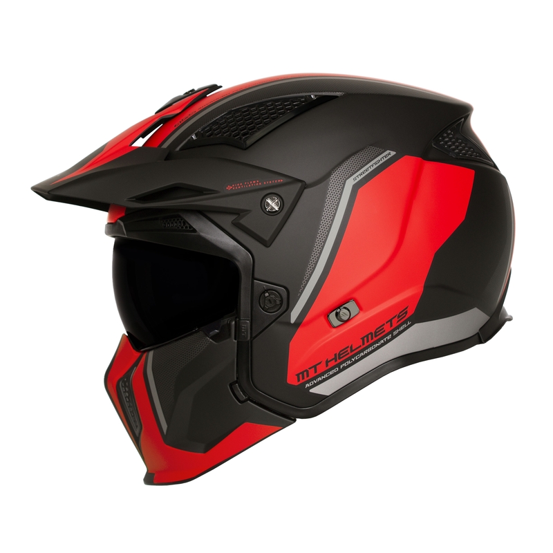 MT Streetfighter SV TWIN 0.5 C5 bukósisak fekete-piros kiárusítás