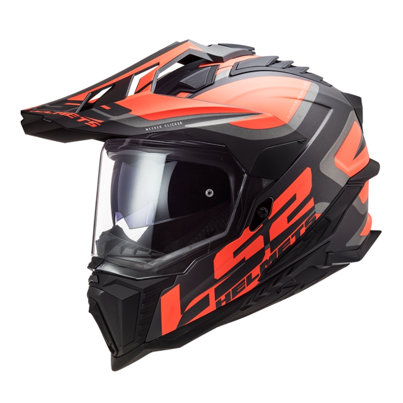 Enduro sisak LS2 MX701 Explorer Alter fekete-narancs-szürke - II. osztály