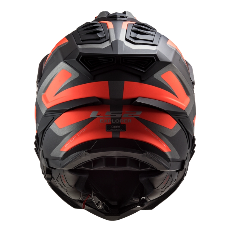 Enduro sisak LS2 MX701 Explorer Alter fekete-narancs-szürke - II. osztály