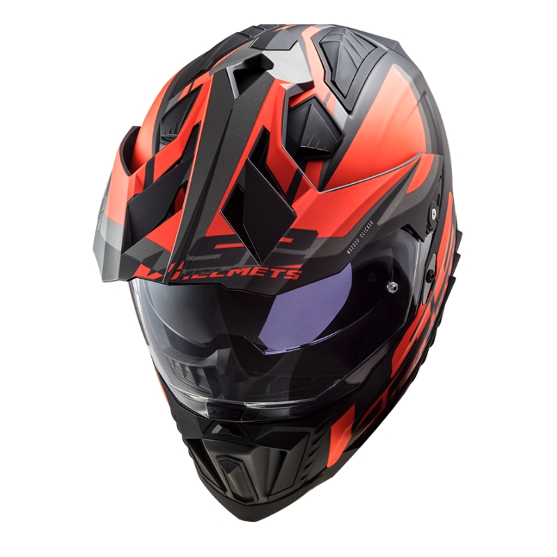 Enduro sisak LS2 MX701 Explorer Alter fekete-narancs-szürke - II. osztály