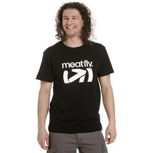 Meatfly Podium póló fekete-fehér