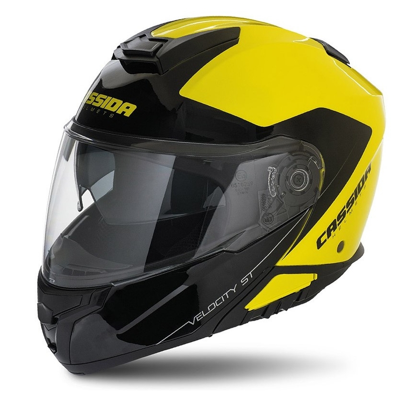 Billenő sisak Cassida Velocity ST 2.1 fekete-fluo sárga