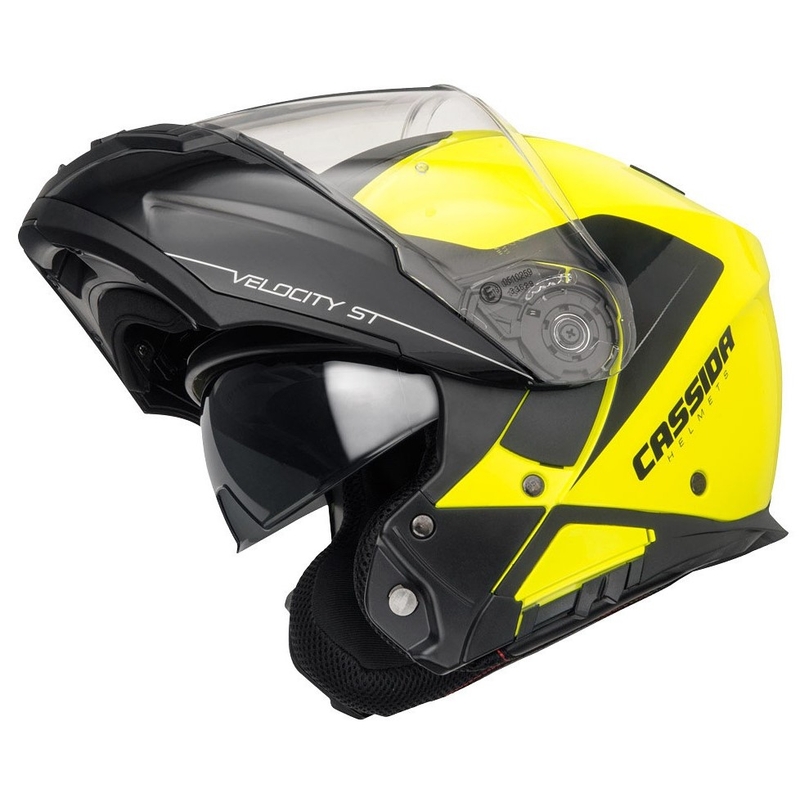 Billenő sisak Cassida Velocity ST 2.1 fekete-fluo sárga